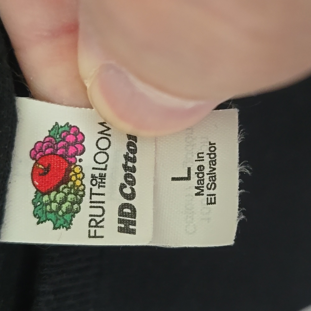 Fruit Of The Loom Black Graphic T-Shirt with Golf Design - Picture 4 of 8